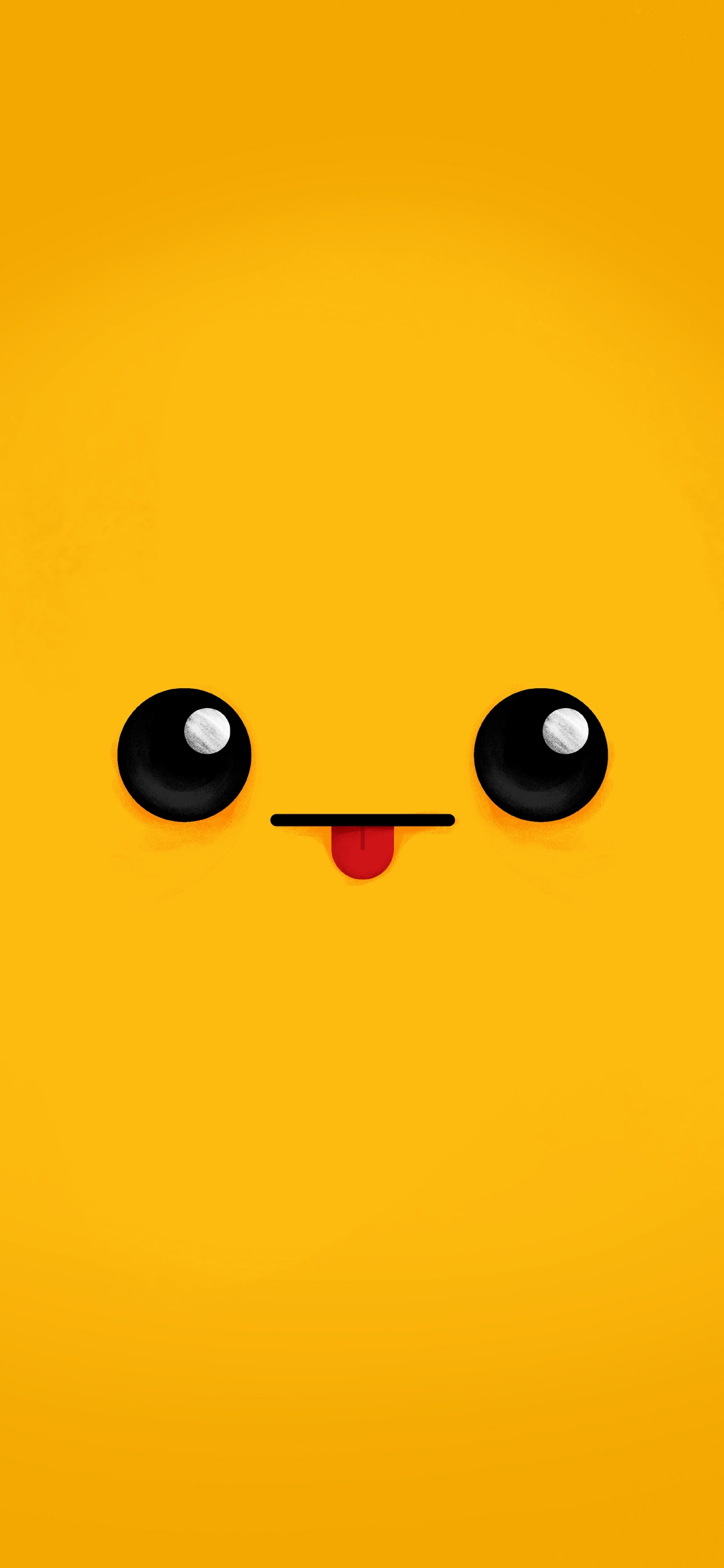 Обои Оранжевый цвет, жест, Счастлив, круг, рисование в разрешении 1125x2436