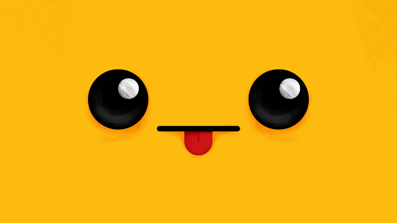 Обои Оранжевый цвет, жест, Счастлив, круг, рисование в разрешении 1280x720