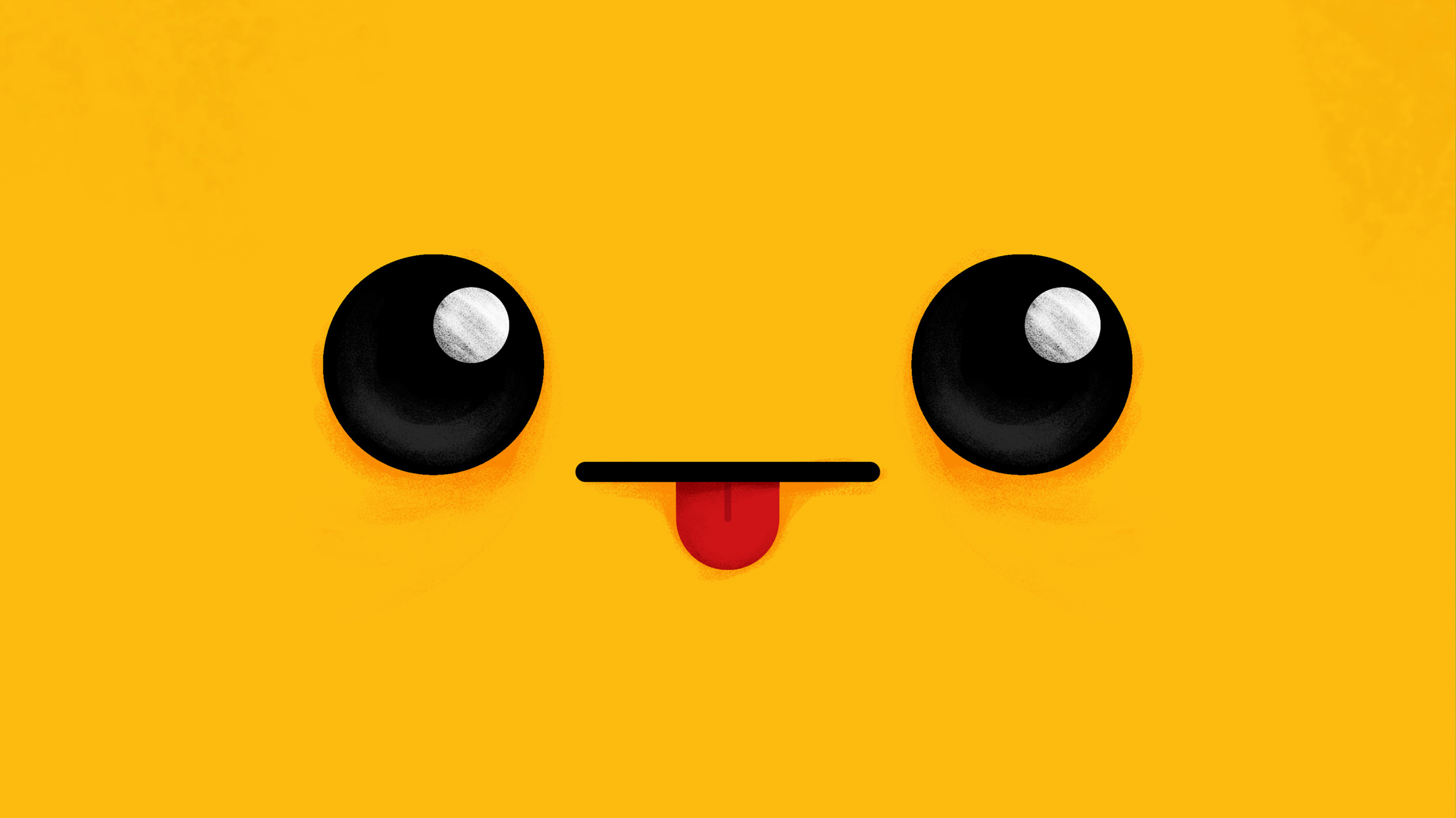 Обои Оранжевый цвет, жест, Счастлив, круг, рисование в разрешении 2560x1440