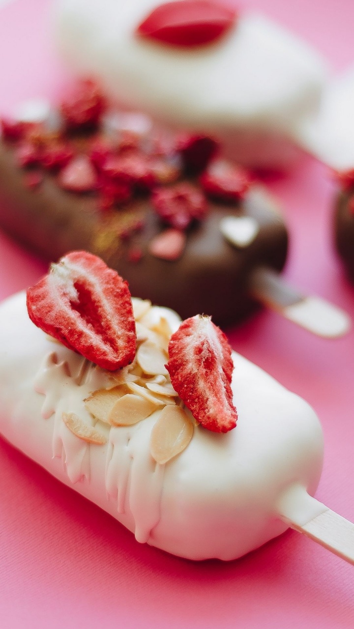 Обои Розово-шоколадно-коричневая цветовая палитра, цветовая схема, мороженое, цветной, шоколад в разрешении 720x1280