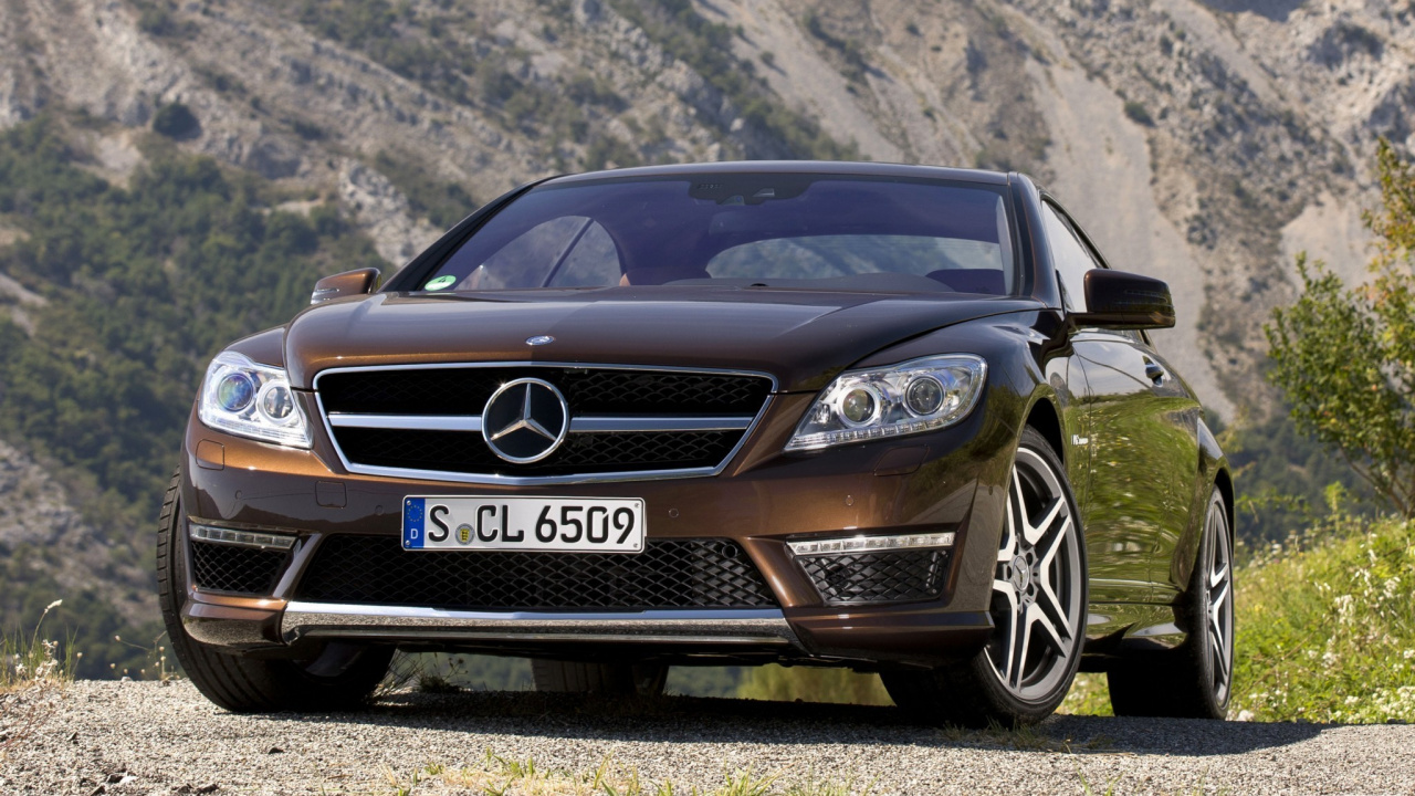 Обои авто, Мерседес-Бенц 2011 CL65 АМГ, Мерседес-Бенц кл 65 АМГ, автомобиль среднего размера, Mercedes-Benz CL-Class в разрешении 1280x720