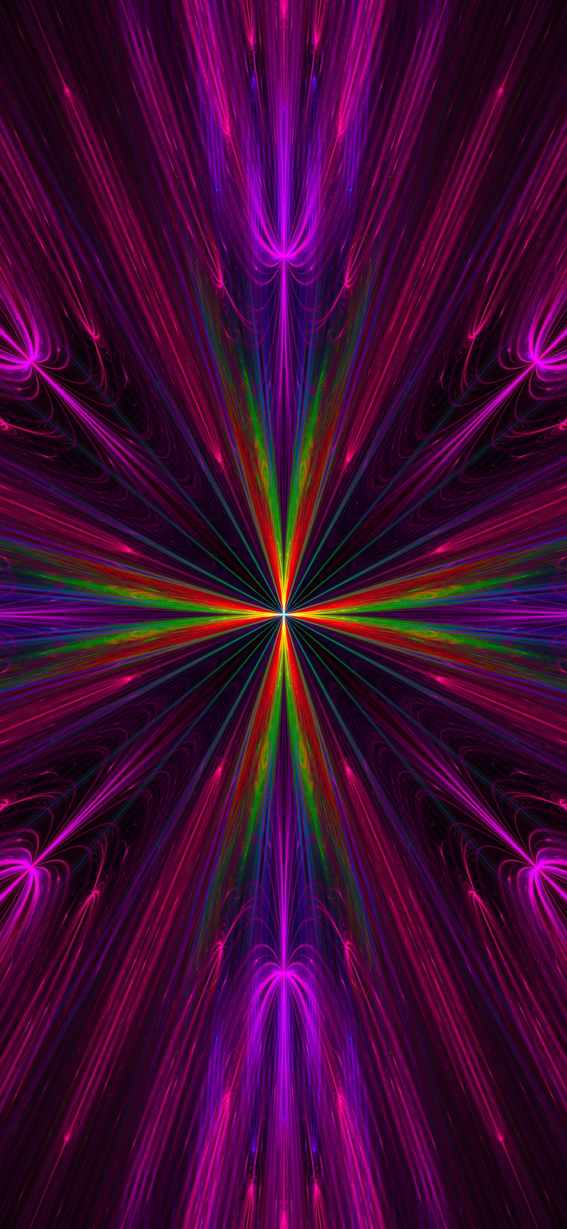 Обои графика, Развлечения М, развлечение, лазер, Визуальный эффект освещения в разрешении 1125x2436