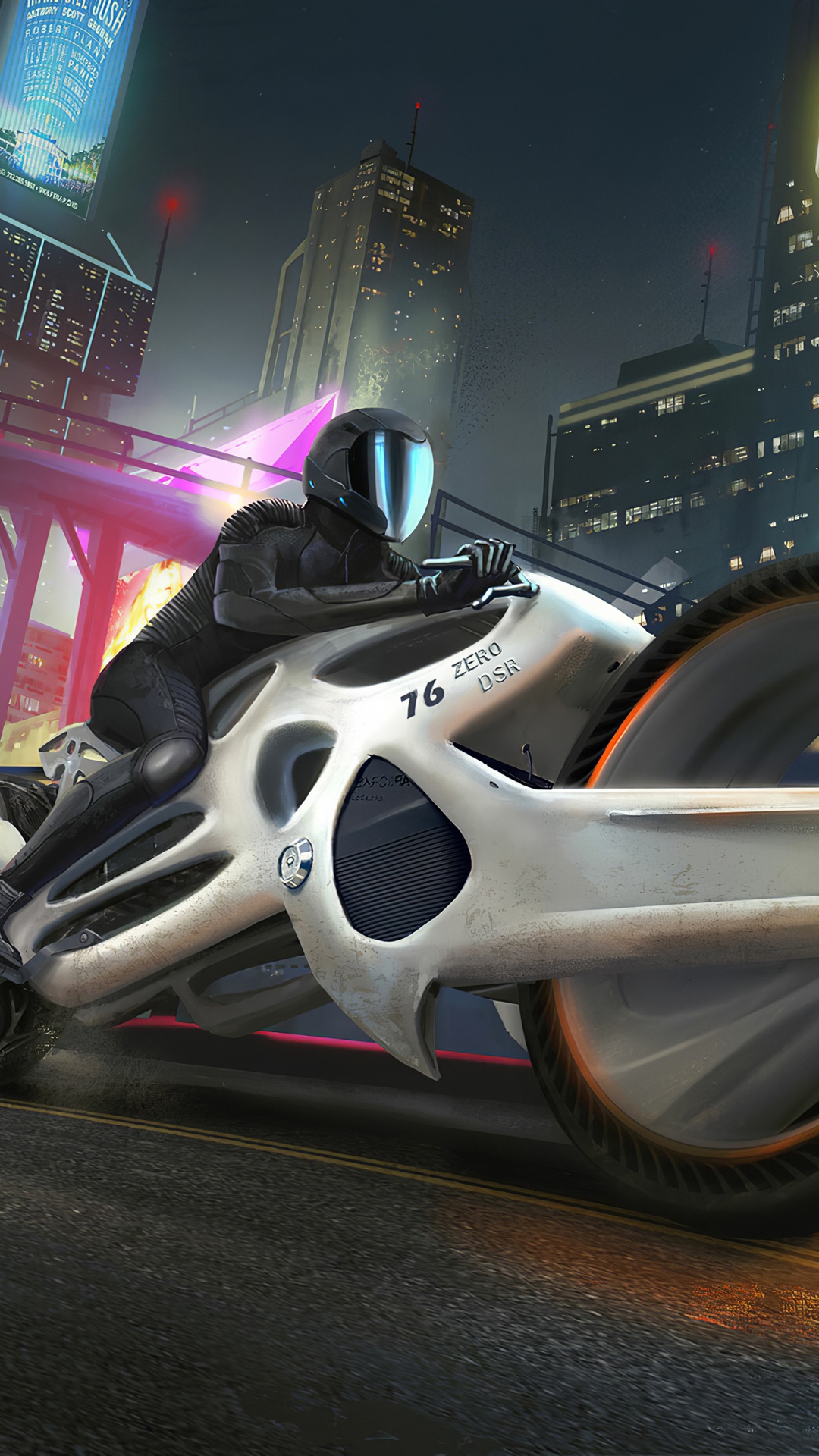 Обои шина, мотоцикл, игры, будущее, дизайн в разрешении 1080x1920