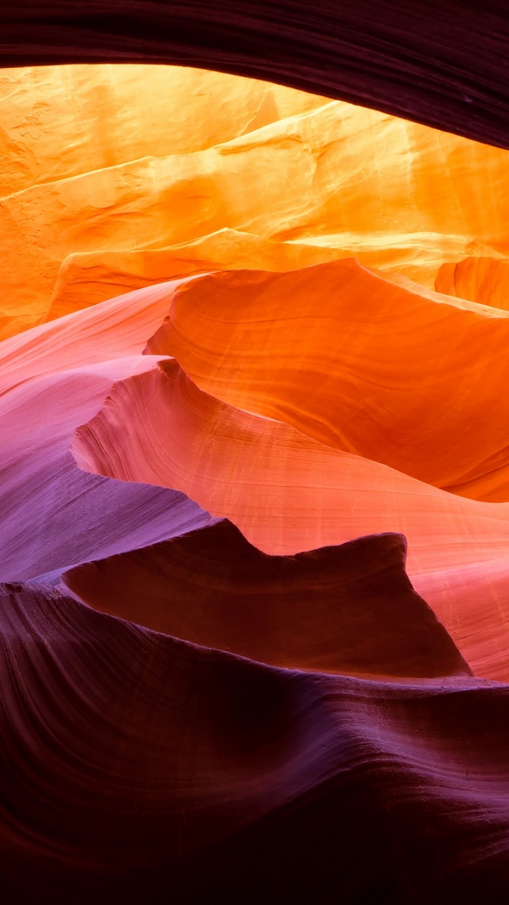 Обои каньон антилопы, страница, каньон, Слот каньон, Апельсин в разрешении 720x1280