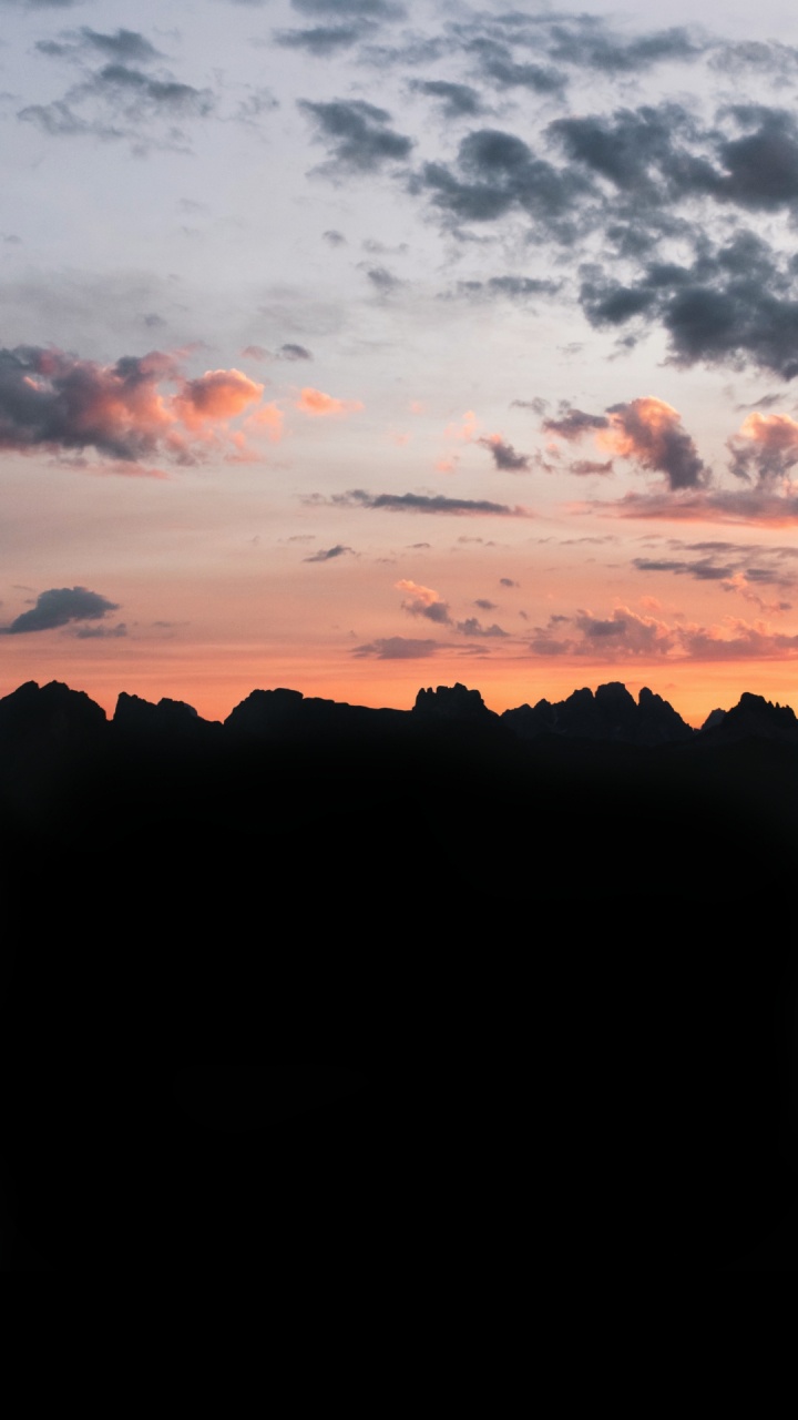 Обои темный закат прозрачный, солнце солнце, дизер, спотифай, облако в разрешении 720x1280