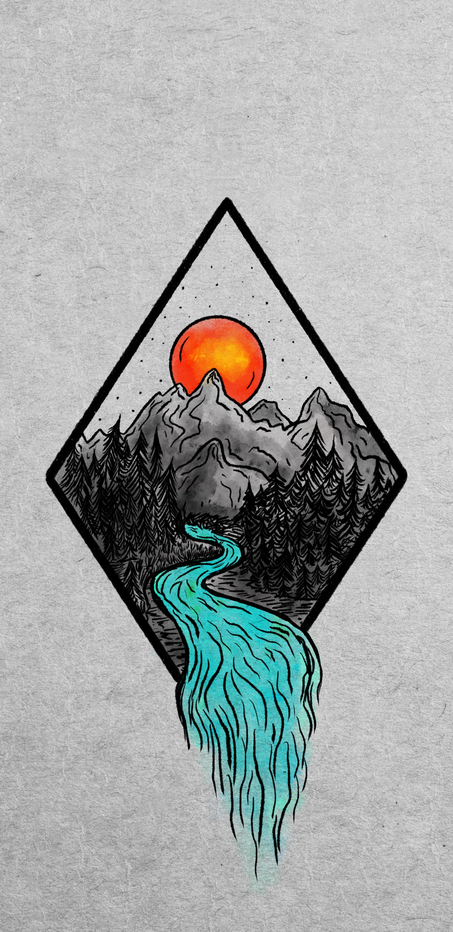 Обои графический дизайн, галактика а70, жест, прямоугольник, арт в разрешении 1440x2960