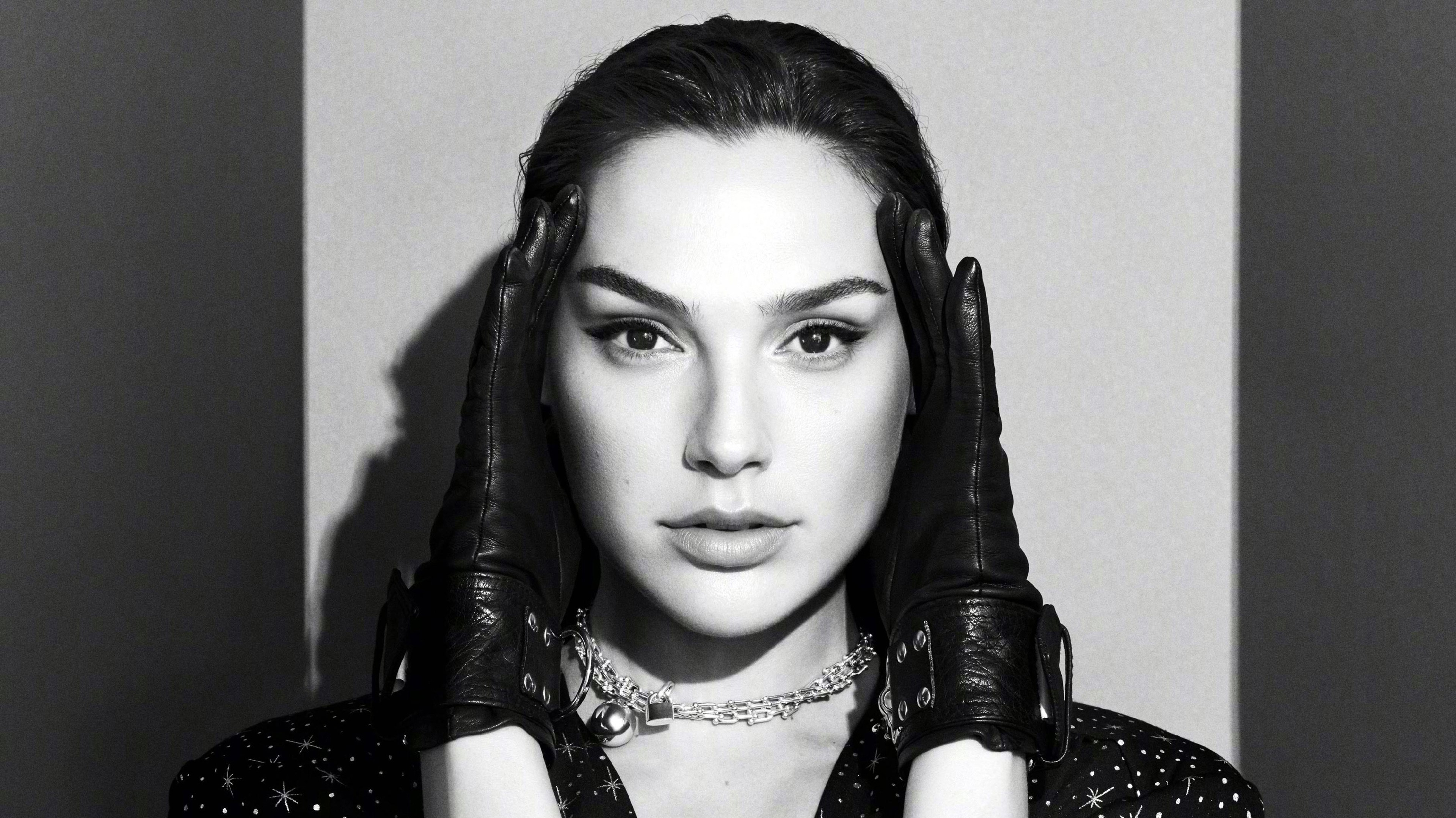 Обои перчатки гал гадот, Гал гадот, чудоженщина, Диана принц, лицо в разрешении 3840x2160