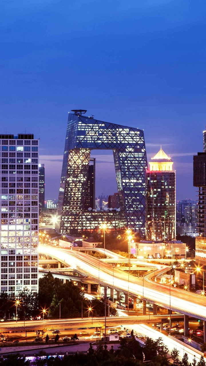 Обои городской пейзаж, город, городской район, метрополия, линия горизонта в разрешении 720x1280