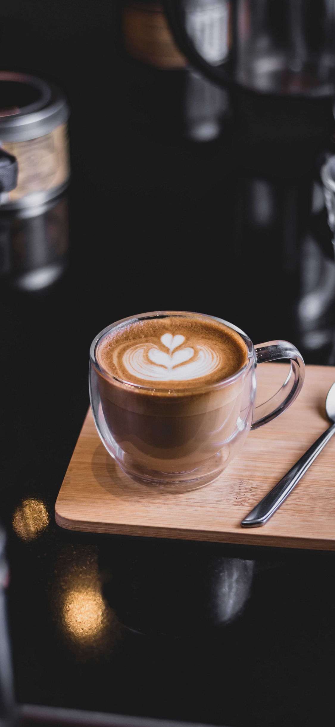 Обои кафе кофе, кофе, латте, кофе эспрессо, чай в разрешении 1125x2436