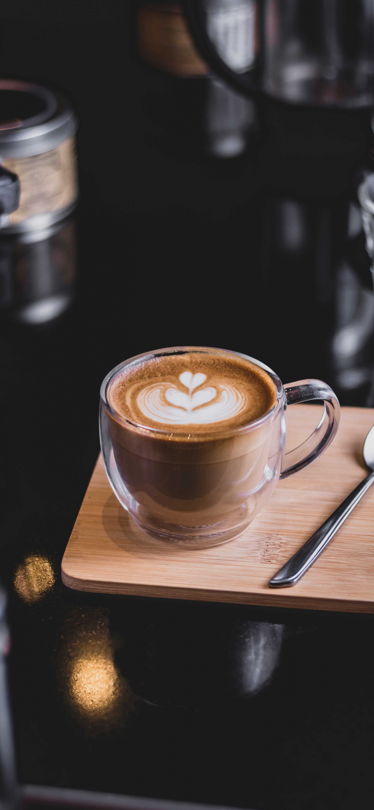 Обои кафе кофе, кофе, латте, кофе эспрессо, чай в разрешении 1242x2688