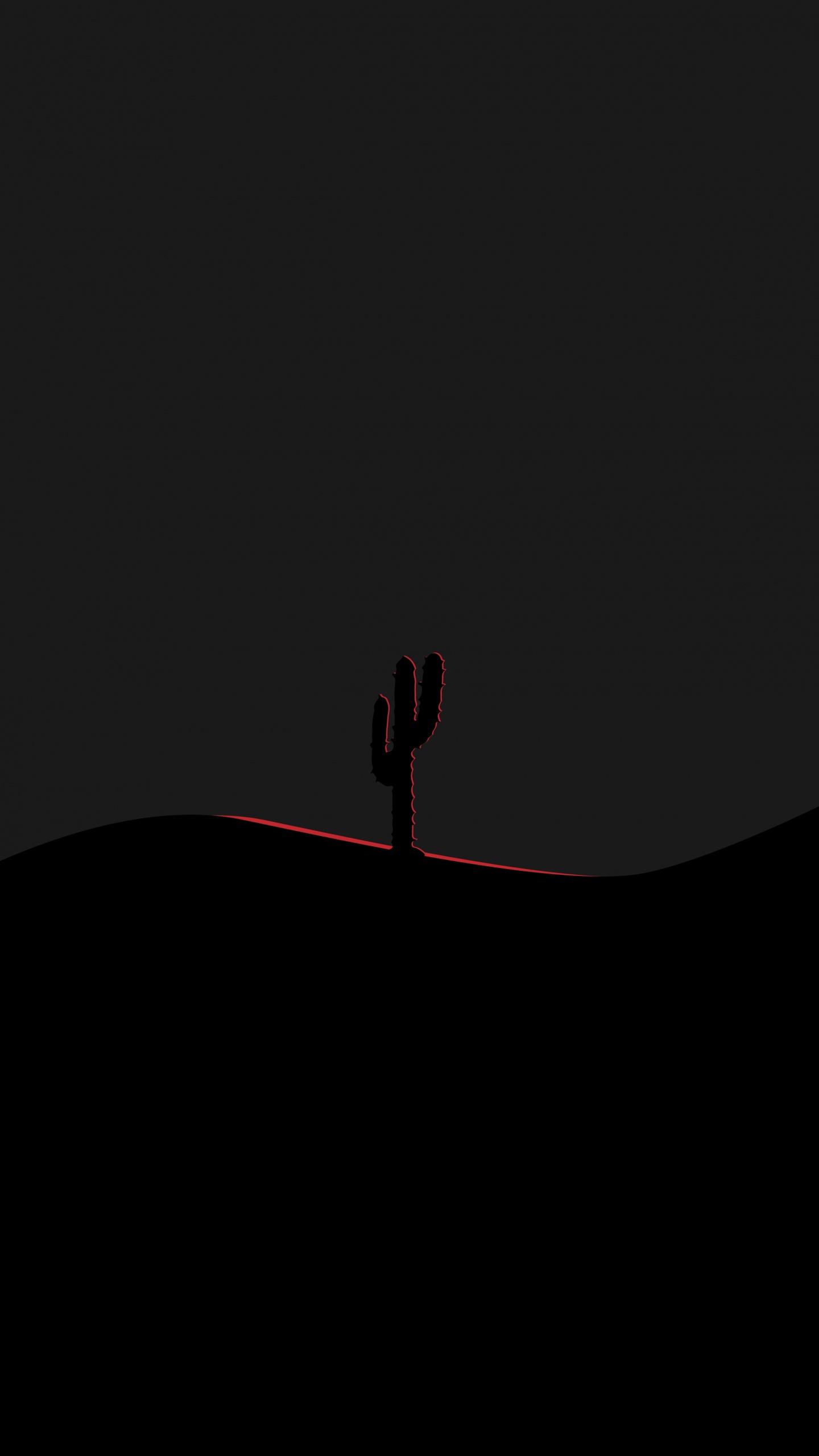 Обои кактус, темнота, бордовые, цереус, анимация в разрешении 1440x2560