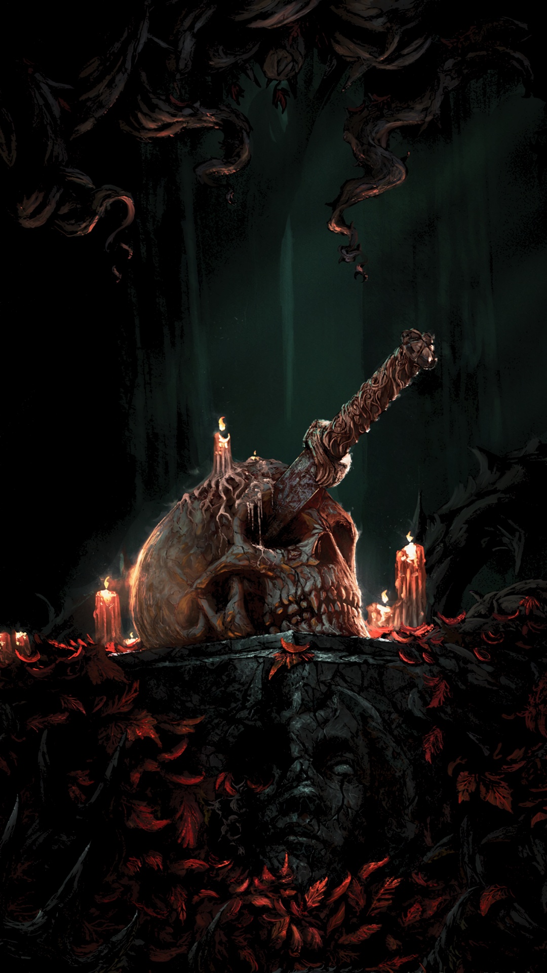 Обои мечта Питера Фехервари, мечтательность, адский реквием, культ спиральной зари, каста огня в разрешении 1080x1920