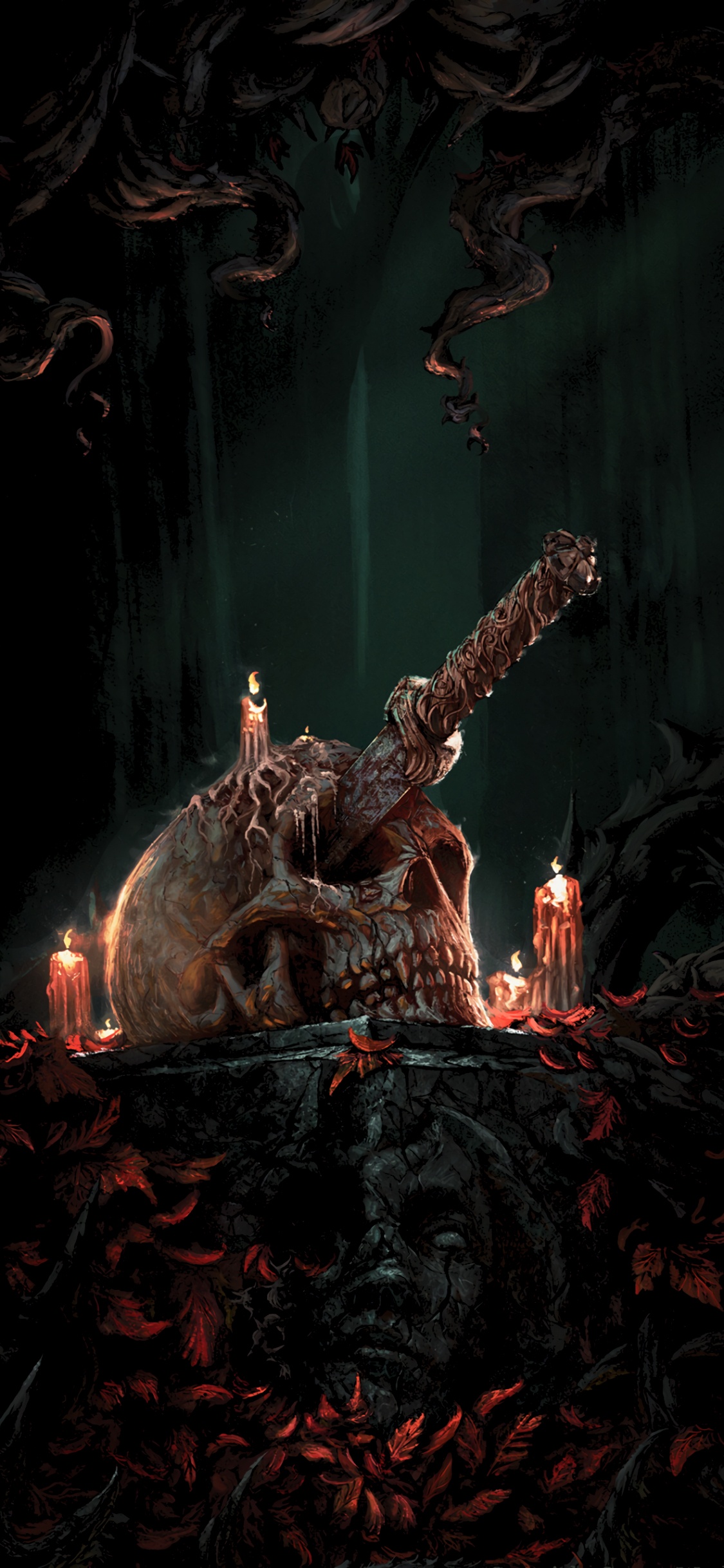 Обои мечта Питера Фехервари, мечтательность, адский реквием, культ спиральной зари, каста огня в разрешении 1125x2436