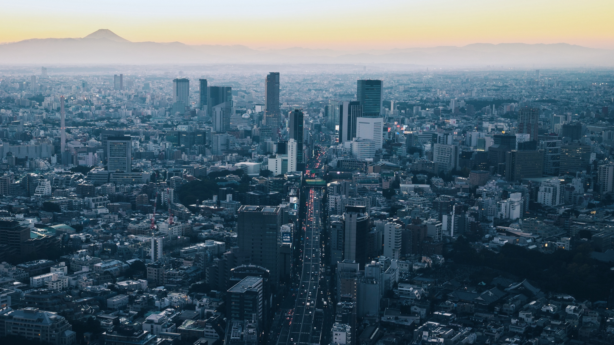 Обои городской пейзаж, городской район, город, метрополия, небоскреб в разрешении 2560x1440
