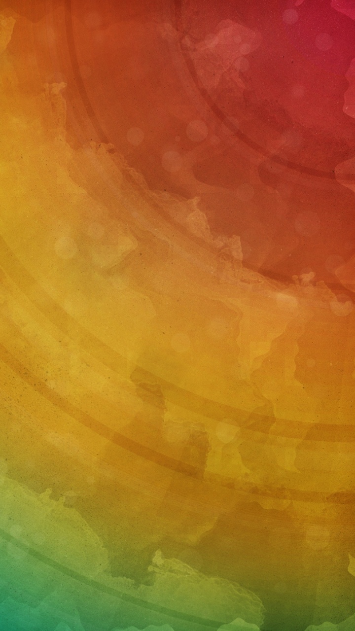 Обои Апельсин, зеленый, желтый, акриловая краска, текстура в разрешении 720x1280