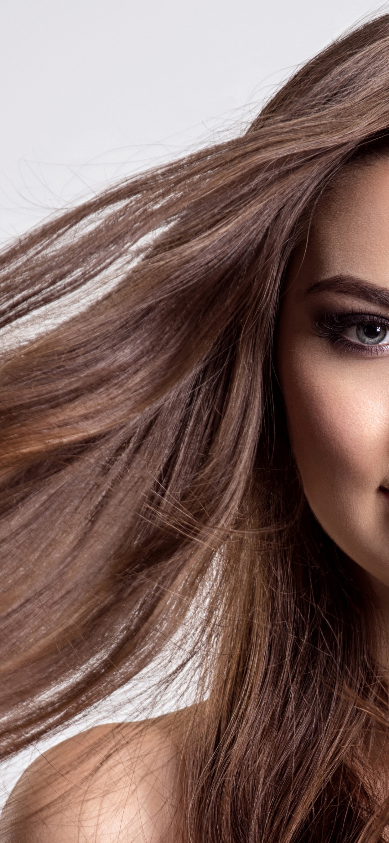 Обои волосы, каштановые волосы, Салон красоты, прическа, блондин в разрешении 1242x2688