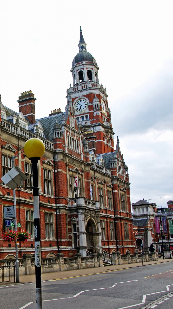 Обои Кройдон Ратуши, средневековая архитектура, город, здание, достопримечательность в разрешении 720x1280