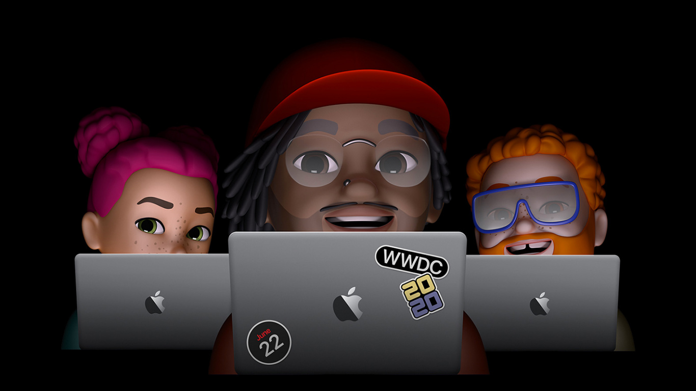 Обои apple, амолед, iPhone, WWDC 2020, яблоко в разрешении 1366x768