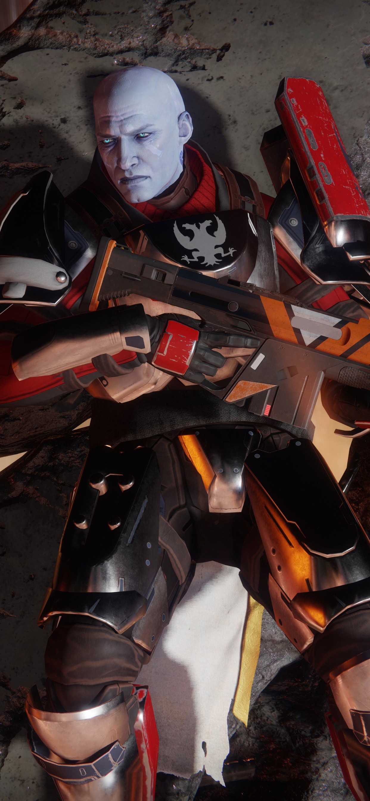 Обои bungie, activision, playstation 4, компьютерная игра, броня в разрешении 1242x2688