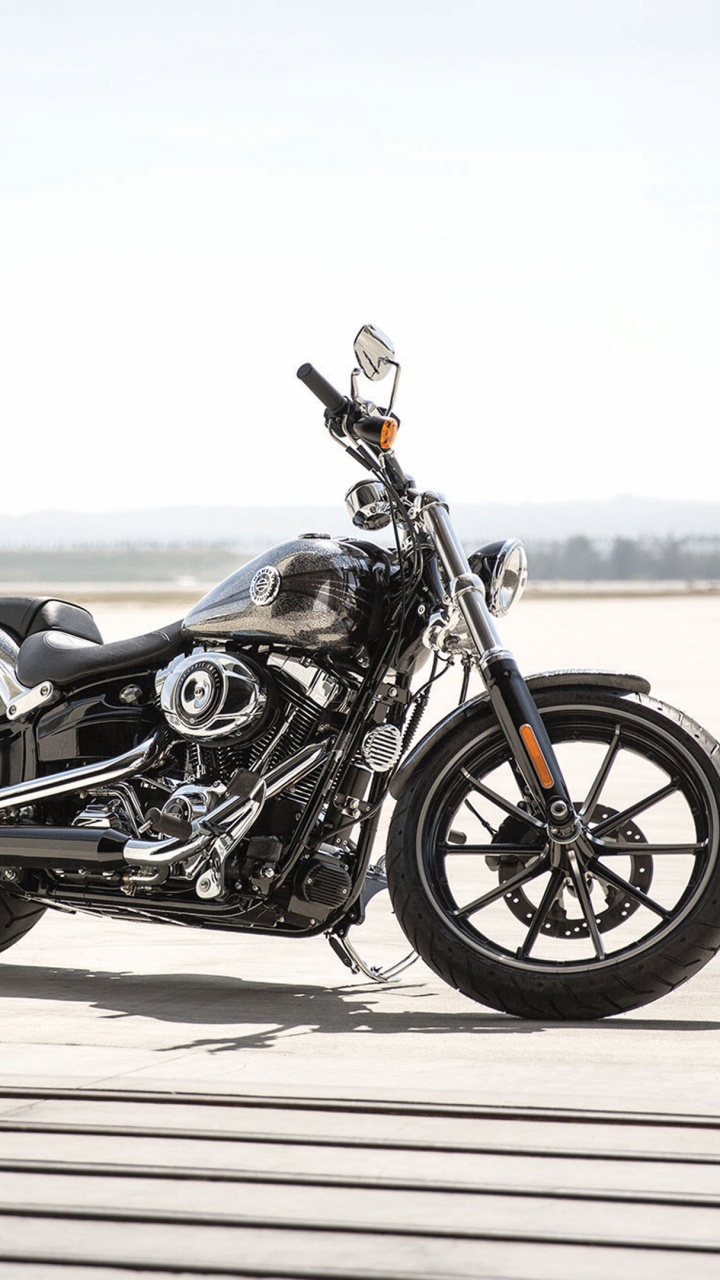 Обои softail, мотоцикл, крейсер, мотоспорт, Харли пробоя в разрешении 720x1280