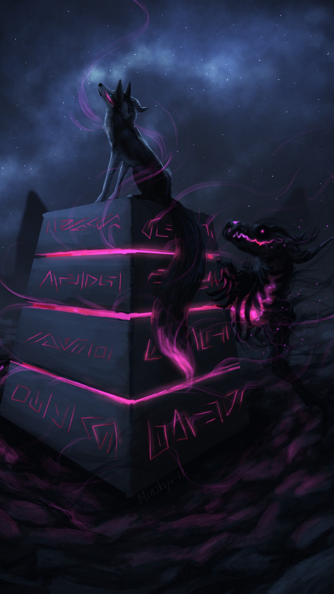 Обои графический дизайн, пурпур, Фиолетовый, пурпурный цвет, графика в разрешении 1080x1920