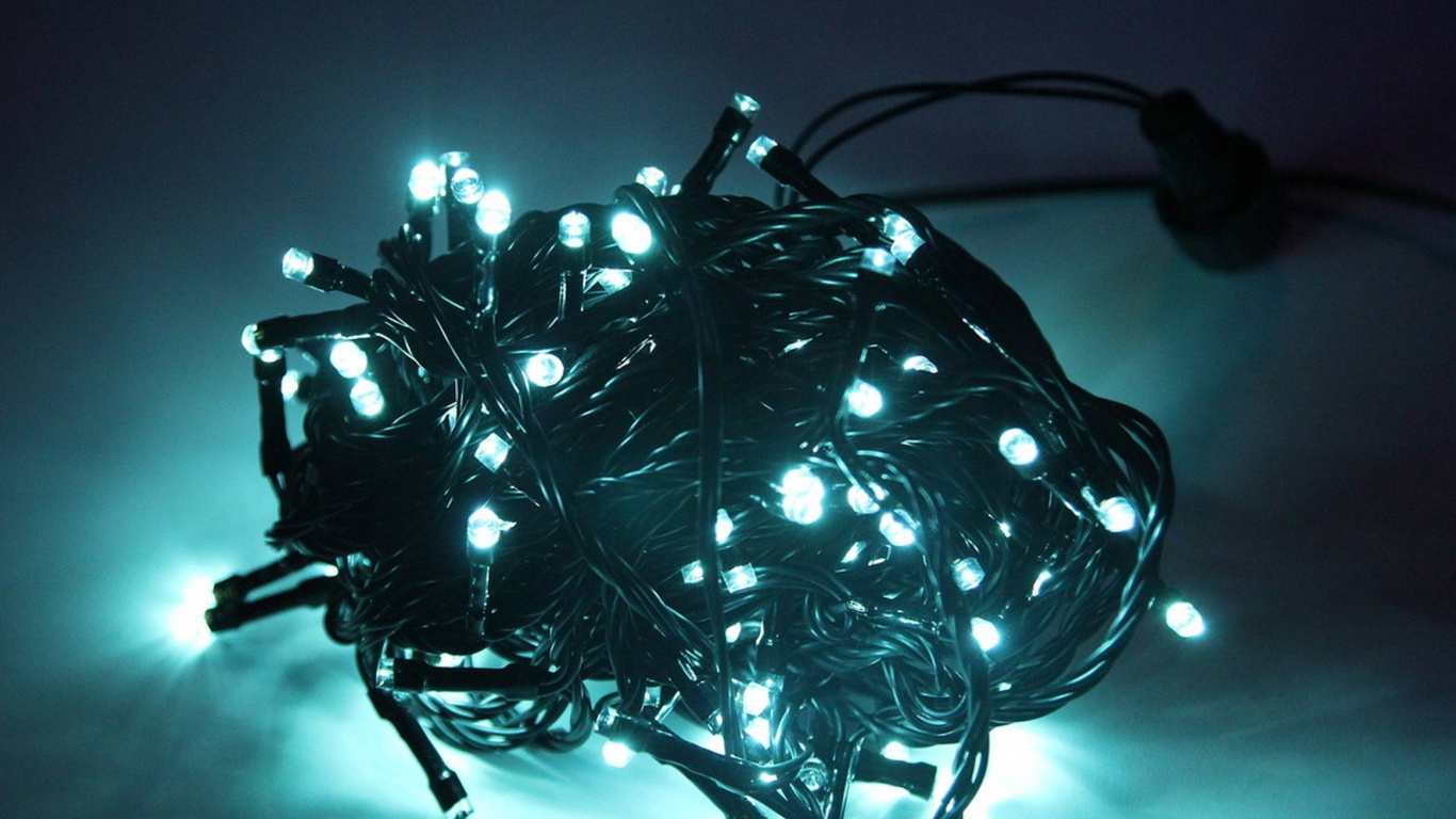Обои свет, гирлянда, интернет магазин, Лампа накаливания, светодиодные лампы в разрешении 1366x768