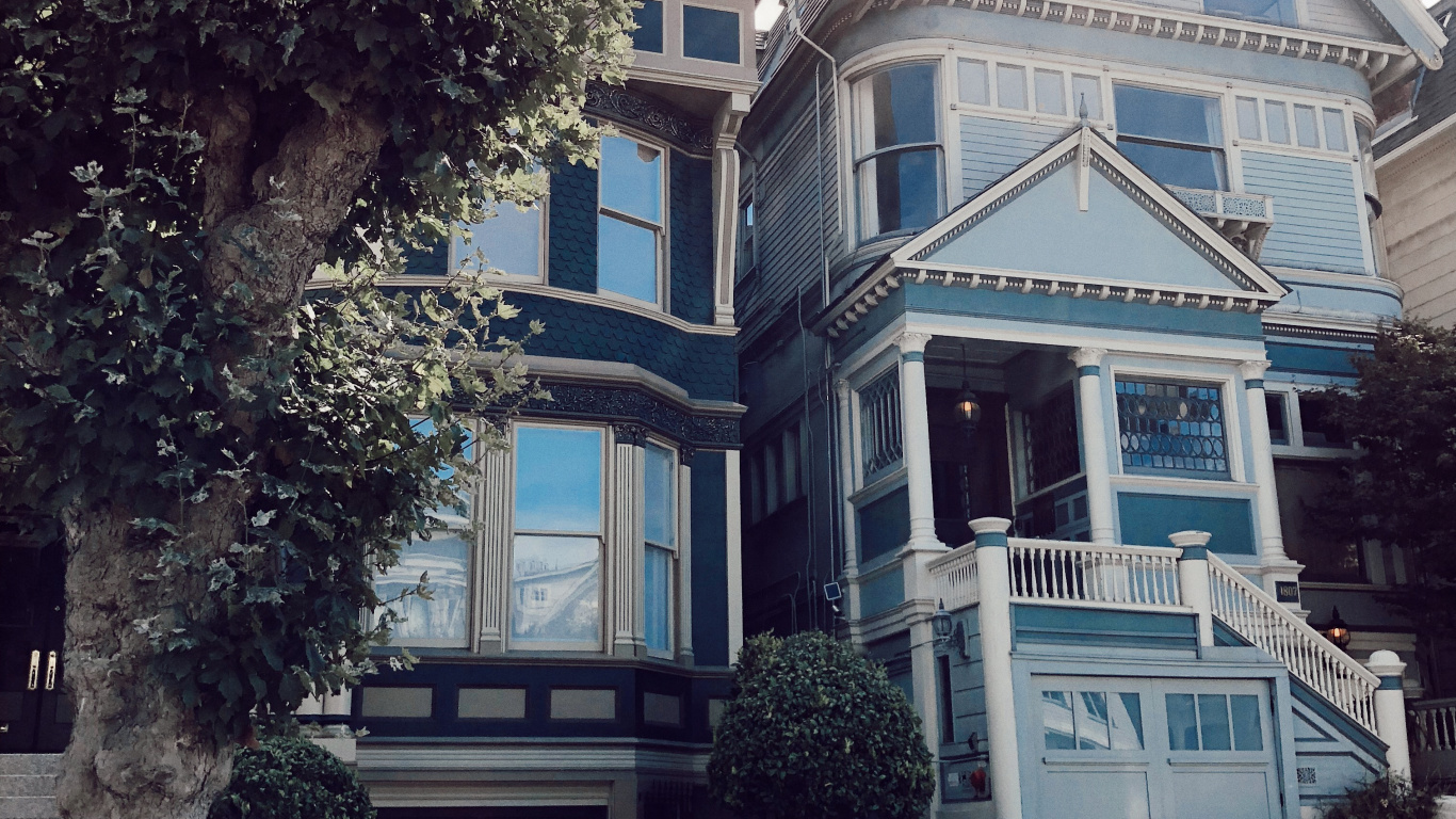 Обои Хаус, одежда, соседство, здание, городок в разрешении 1366x768