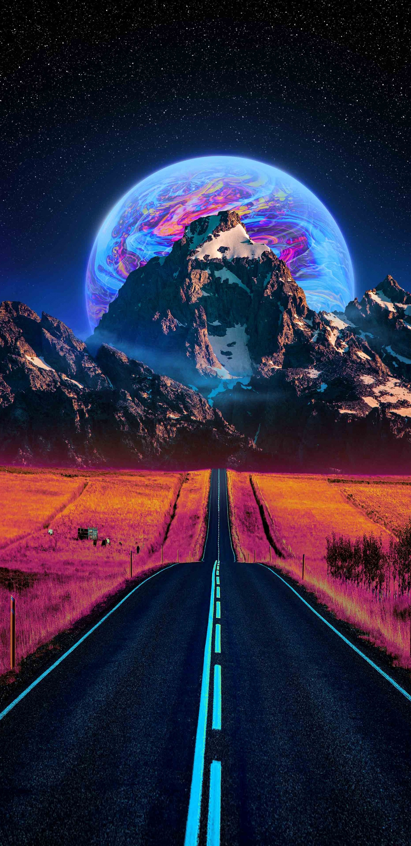 Обои ios, атмосфера, растение, мир, свет в разрешении 1440x2960