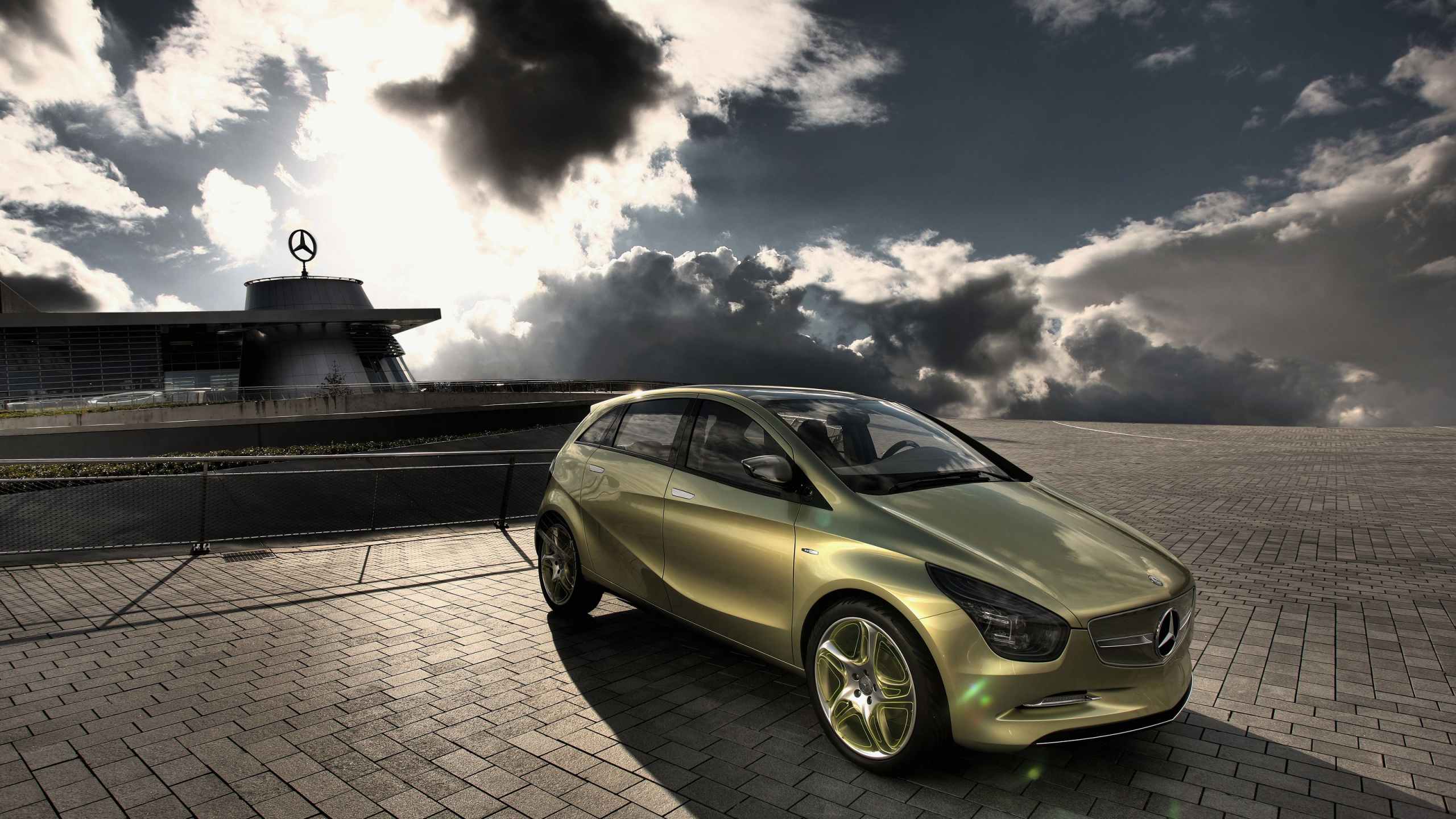 Обои Мерседес, Мерседес-Benz BlueZERO, Даймлер АГ, авто, автомобиль концепции в разрешении 2560x1440