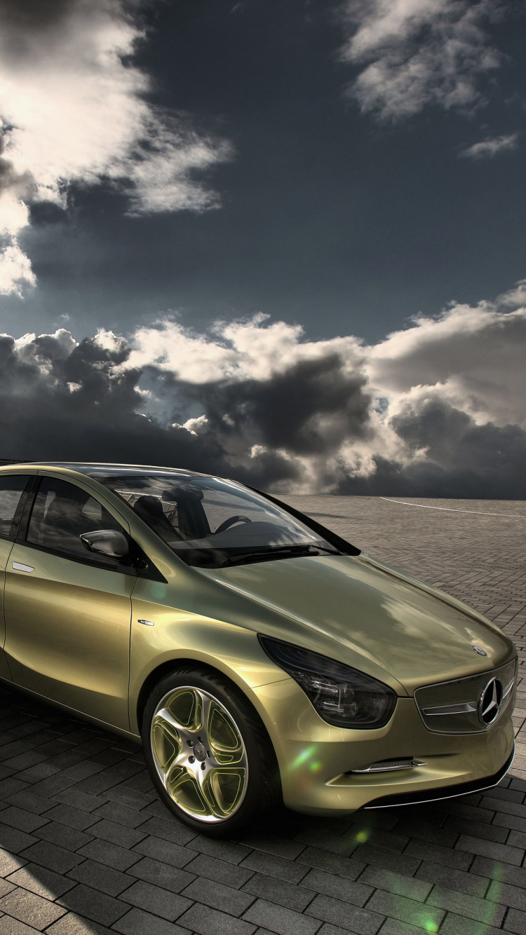 Обои Мерседес, Мерседес-Benz BlueZERO, Даймлер АГ, авто, автомобиль концепции в разрешении 750x1334