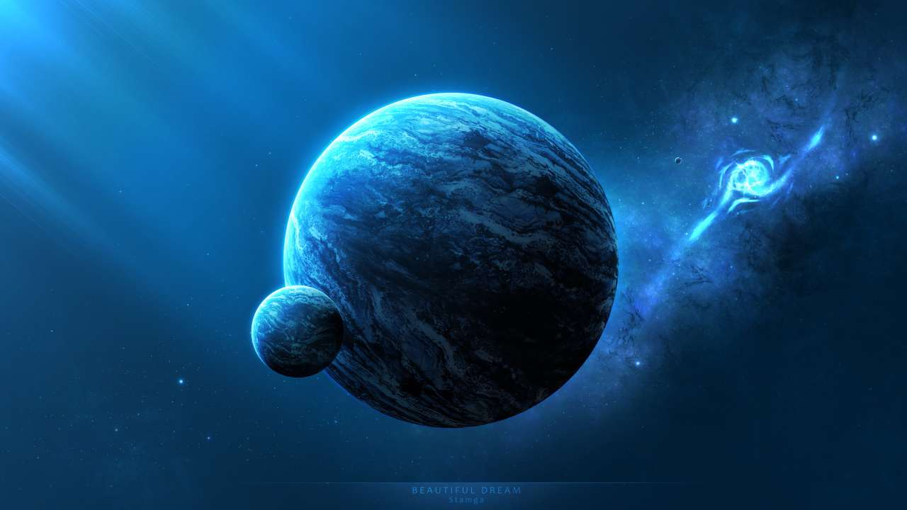 Обои планета, космическое пространство, астрономический объект, земля, атмосфера в разрешении 1280x720