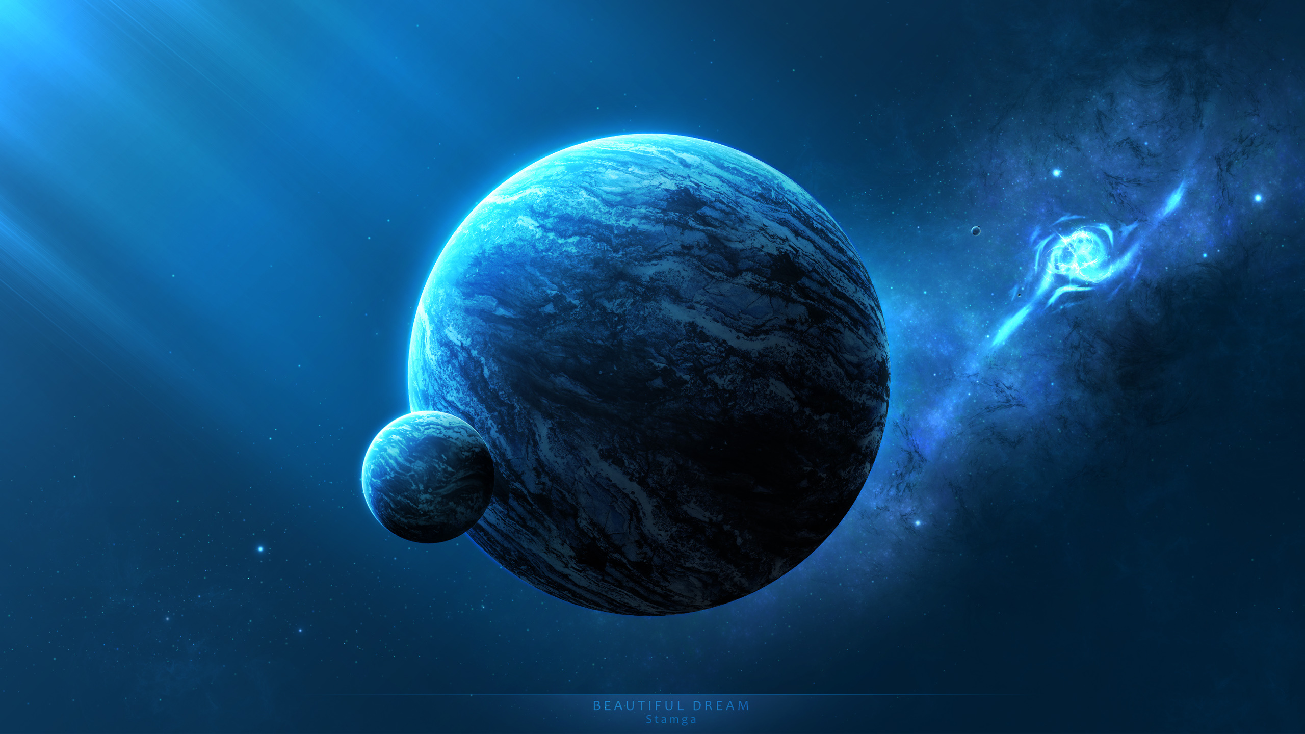 Обои планета, космическое пространство, астрономический объект, земля, атмосфера в разрешении 2560x1440