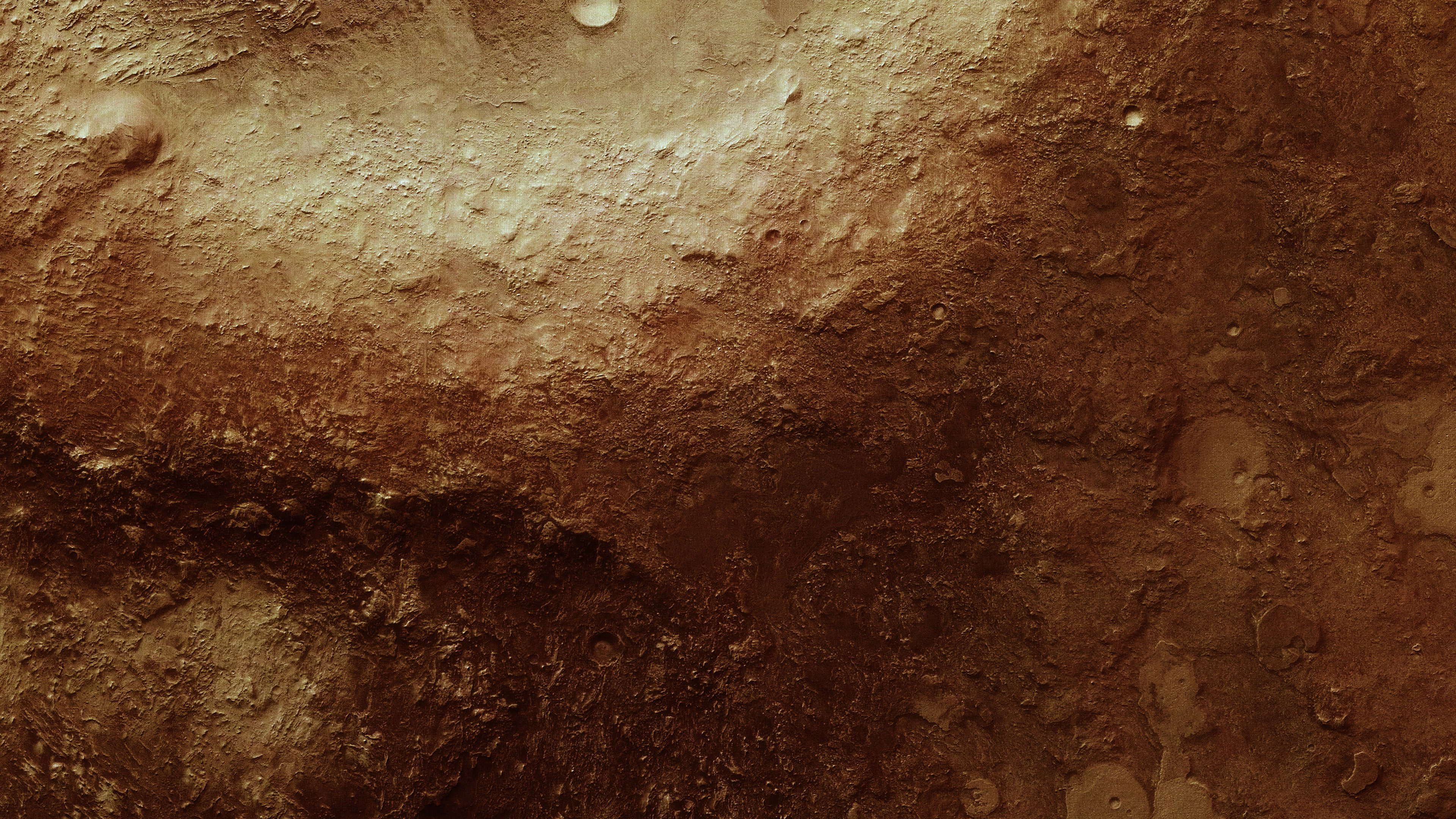 Обои астероид, ударный кратер, коричневый цвет, почва, древесина в разрешении 3840x2160