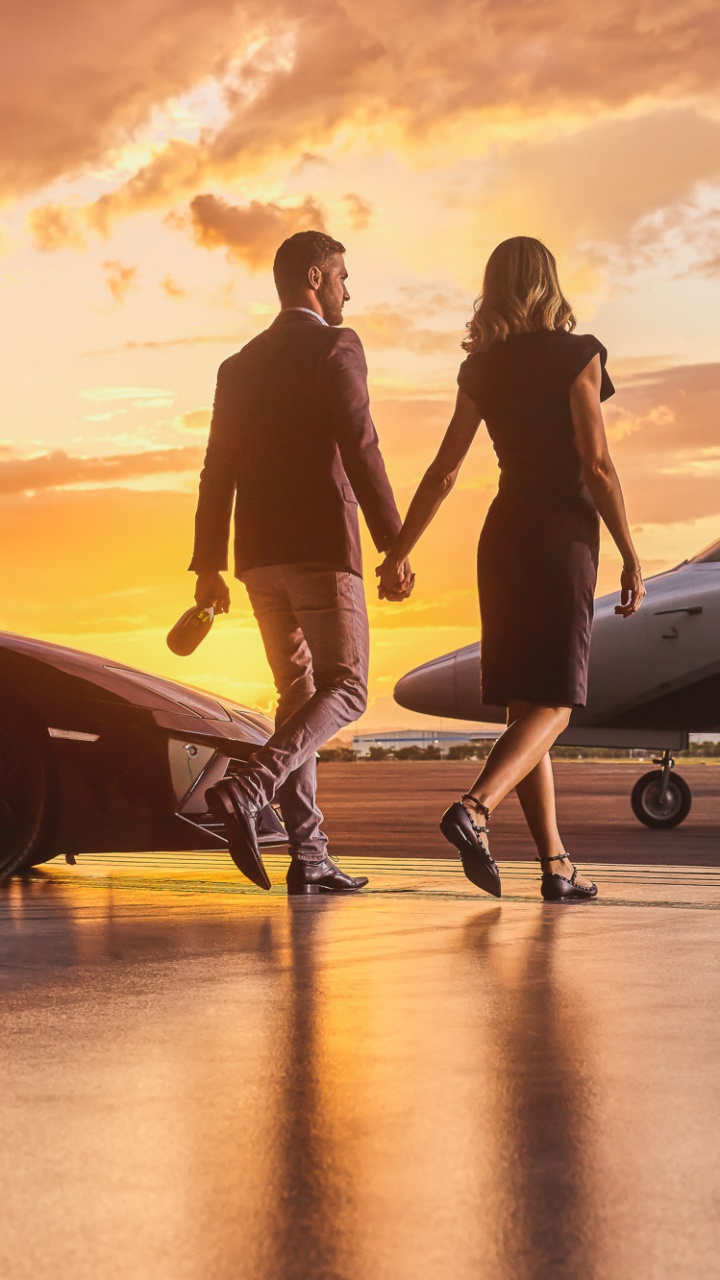 Обои самолет, авиация, аэрокосмическая техника, самолеты, бизнес джет в разрешении 720x1280