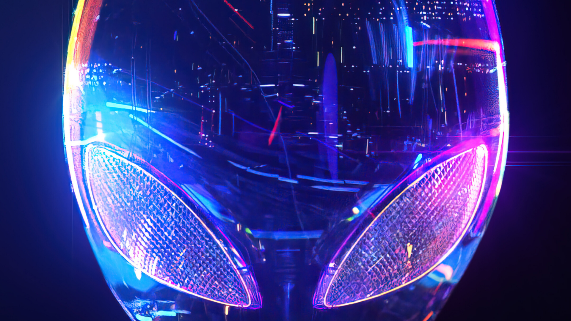 Обои Alienware, пурпур, астрономический объект, арт, газ в разрешении 1920x1080