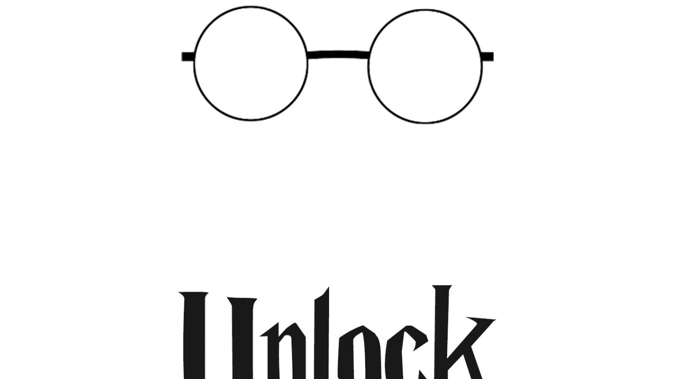 Обои текст, очки, Гарри Поттер, алохомора гарри поттер, алохомора в разрешении 1366x768