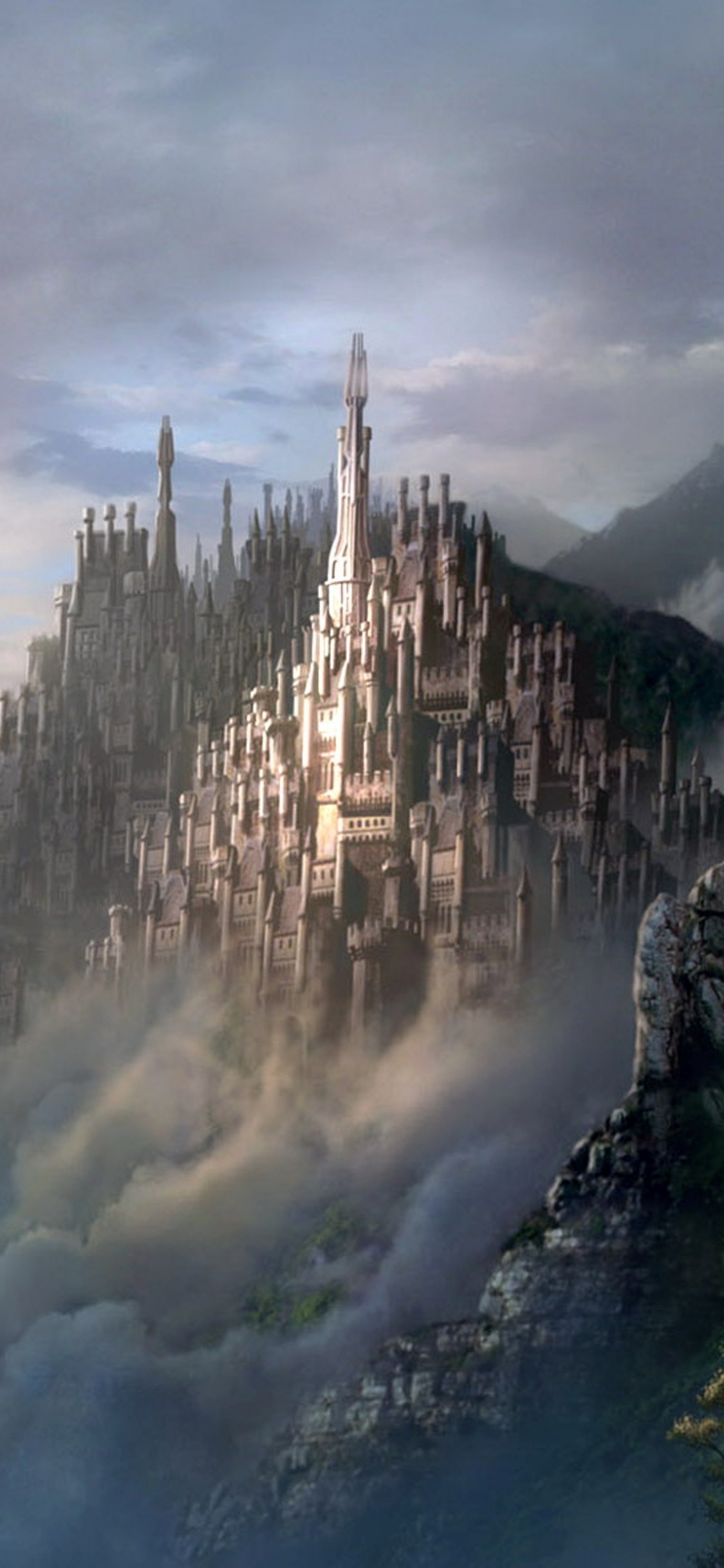 Обои гора, местность, достопримечательность, два шага от ада, Темная Гавань в разрешении 1125x2436