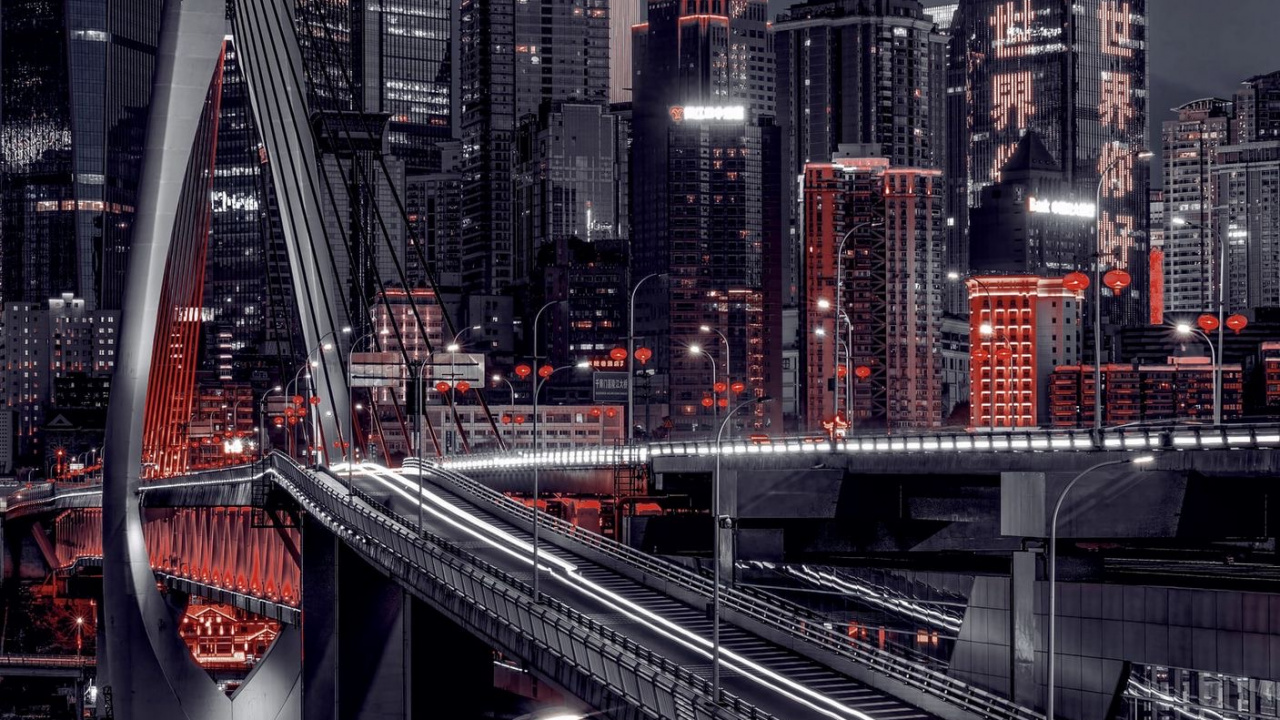 Обои здание, небоскреб, инфраструктура, башня, вышка в разрешении 1280x720