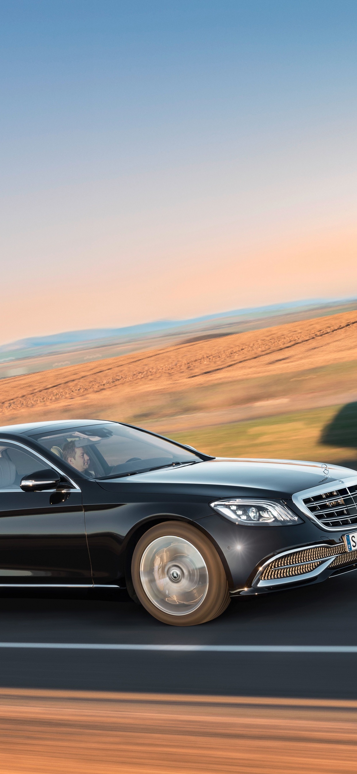 Обои Майбах, авто, полный размер автомобиля, Авто Шанхай, mercedes benz s class в разрешении 1242x2688