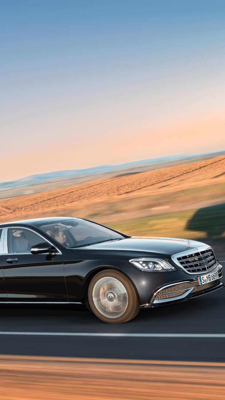 Обои Майбах, авто, полный размер автомобиля, Авто Шанхай, mercedes benz s class в разрешении 750x1334
