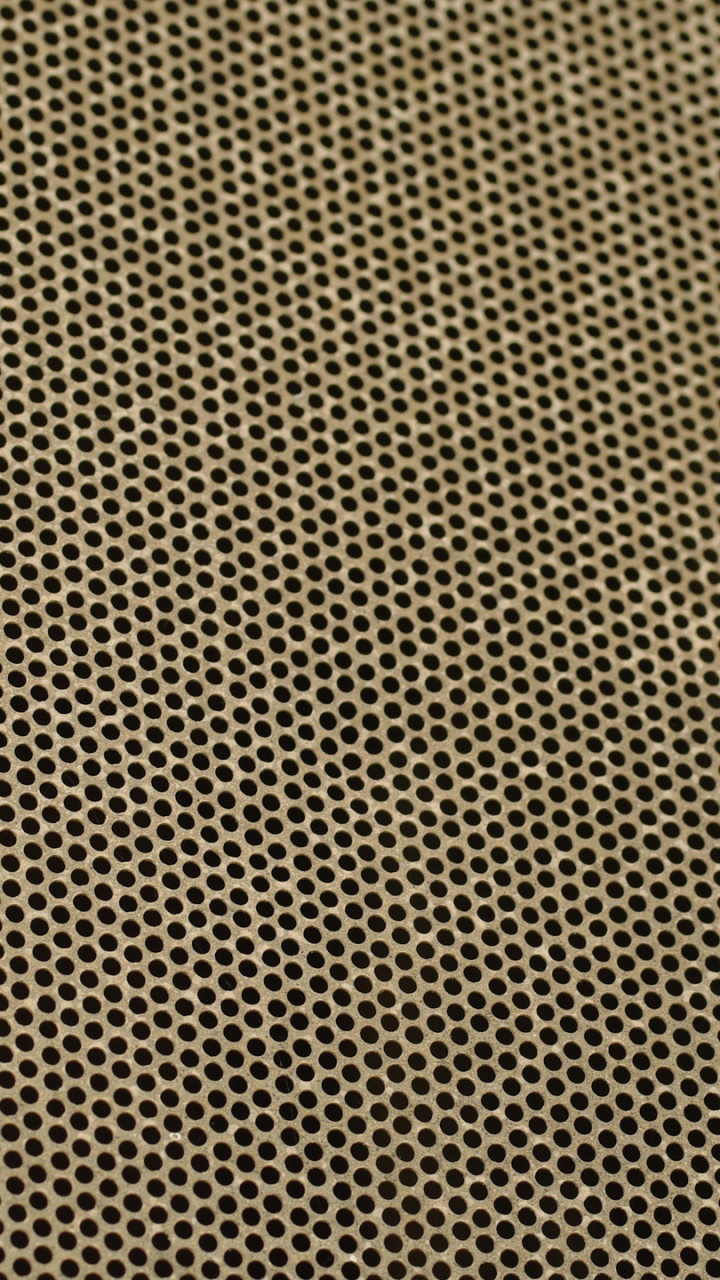 Обои латунь, ячейка, металл, узор, линия в разрешении 720x1280