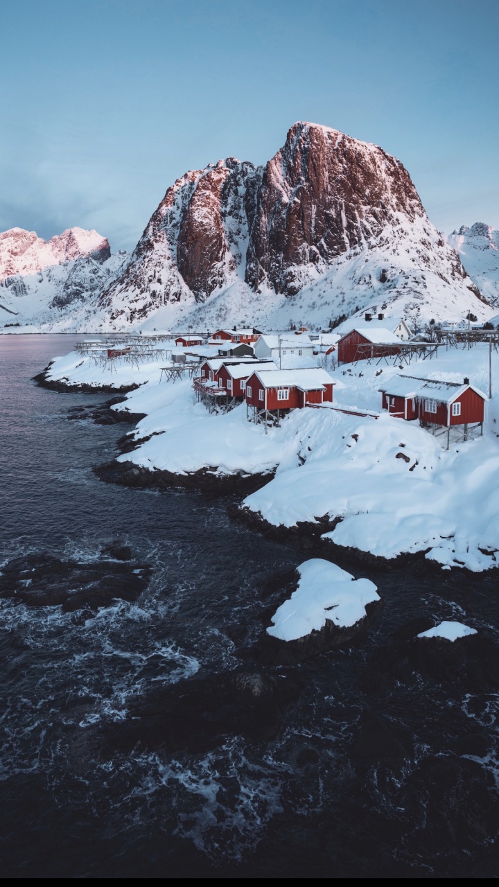 Обои природа, гора, снег, природный ландшафт, нагорье в разрешении 720x1280