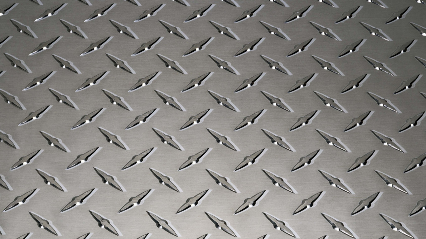 Обои Плиты диаманта, металл, узор, линия, сталь в разрешении 1366x768