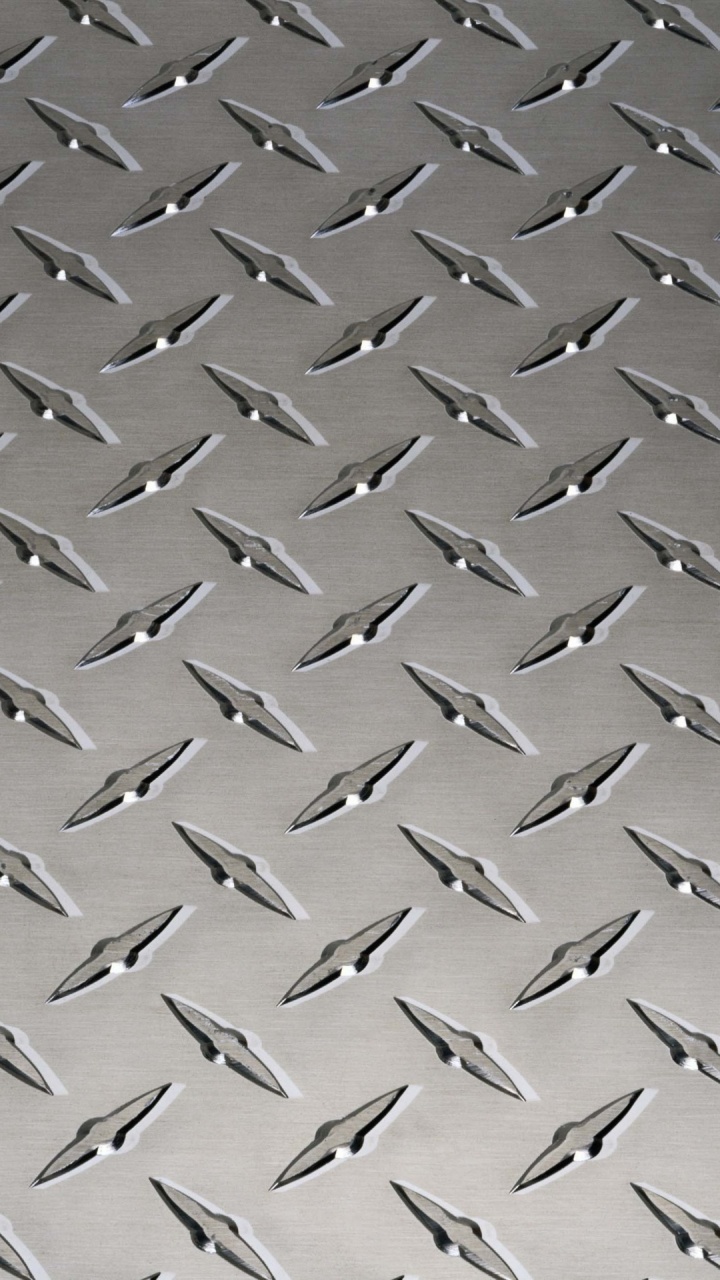 Обои Плиты диаманта, металл, узор, линия, сталь в разрешении 720x1280