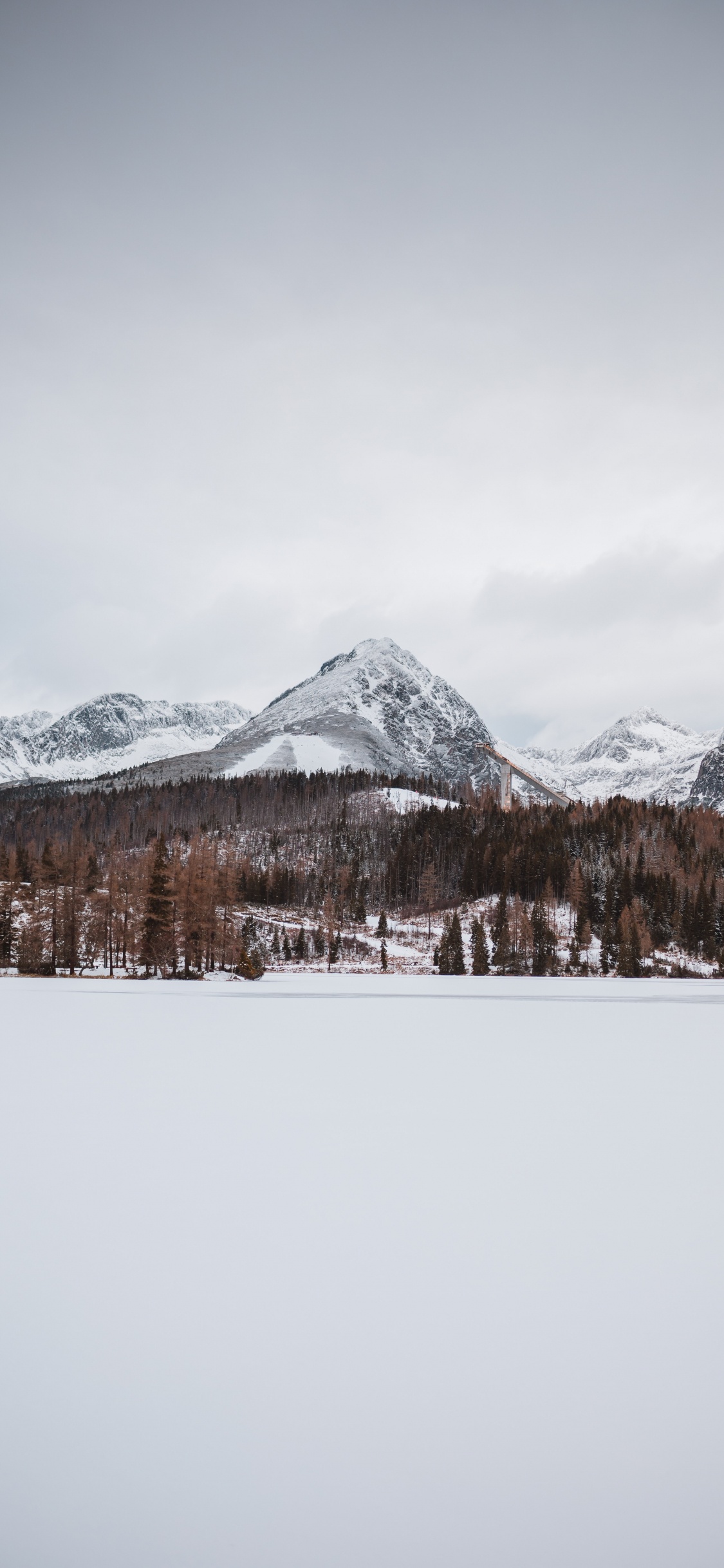 Обои дикая местность, горный хребет, замораживание, ледник, Альпы в разрешении 1125x2436