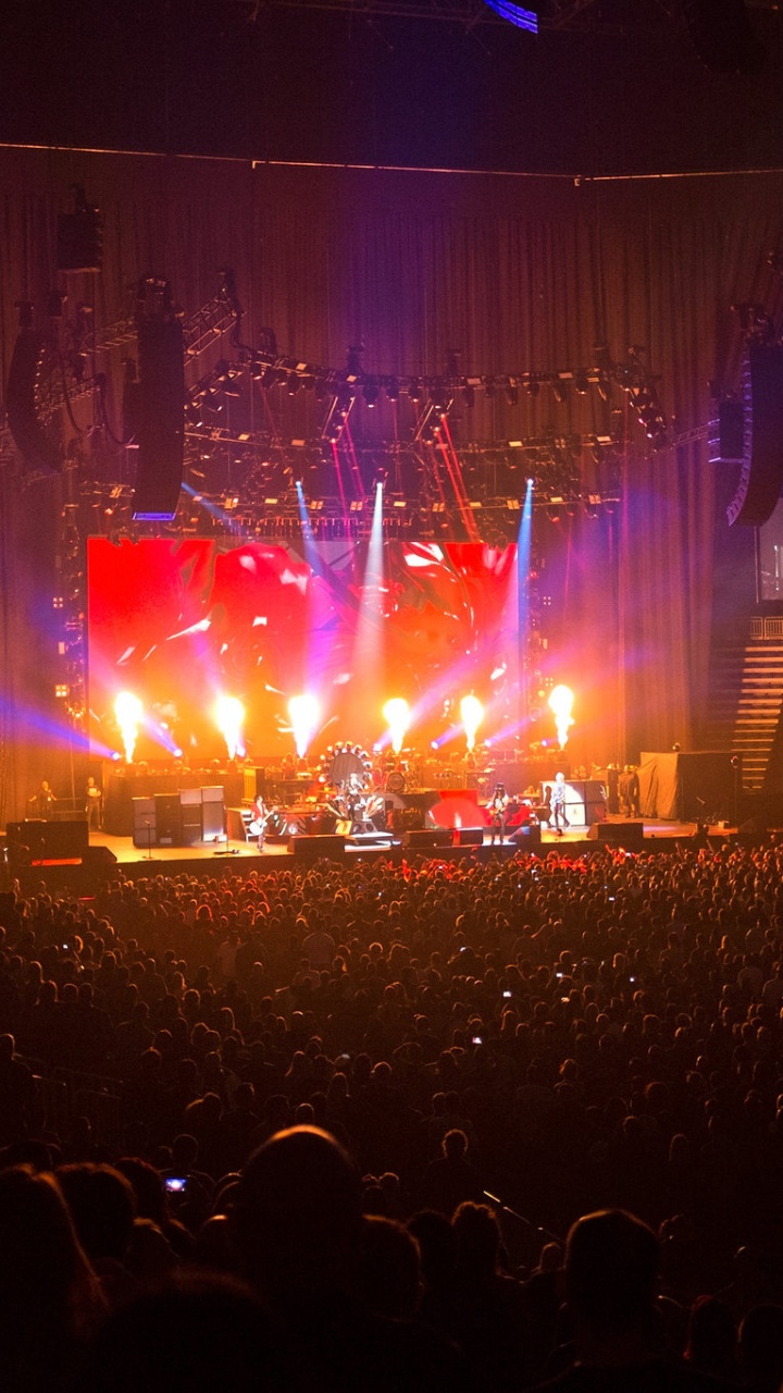 Обои этап, рокконцерт, Guns N Roses, концерт, Представление в разрешении 720x1280