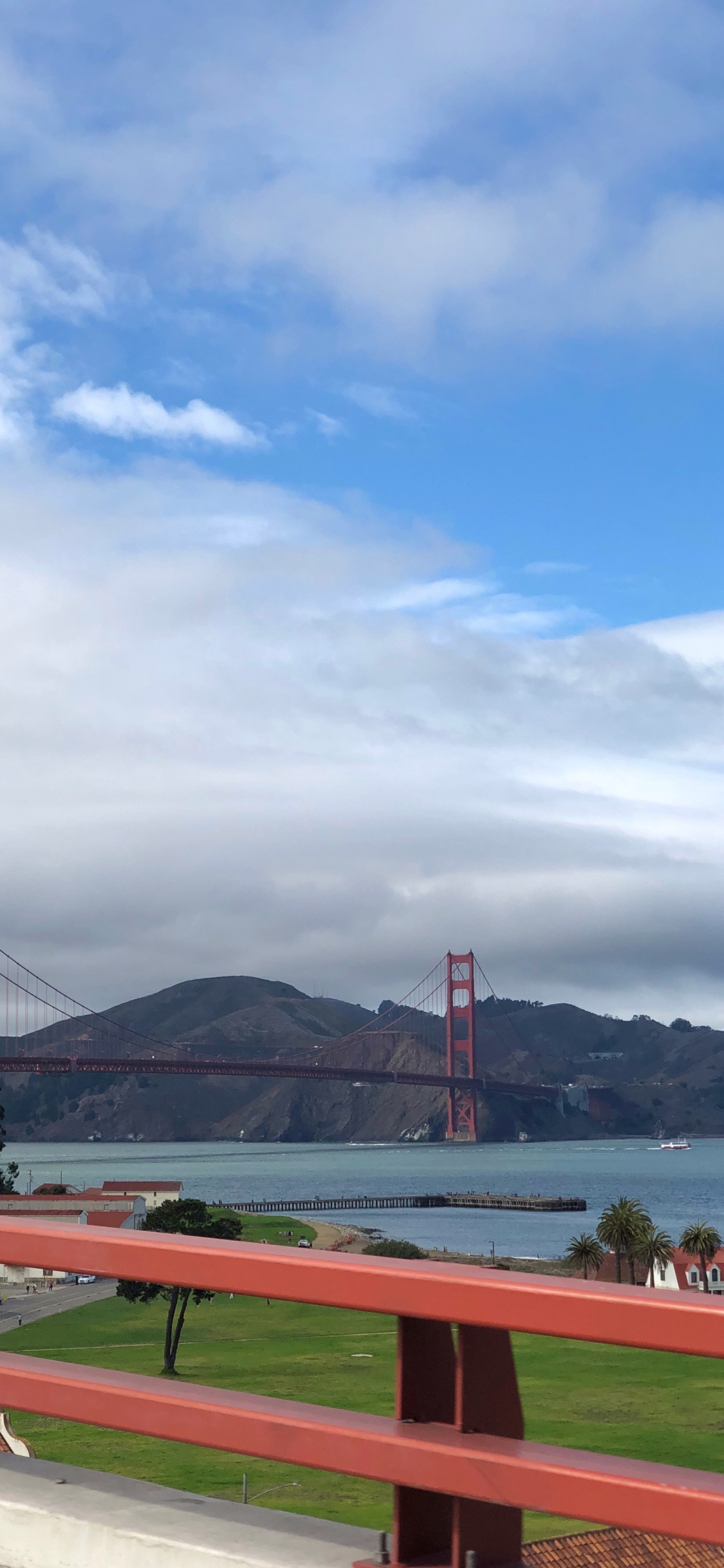 Обои вантовый мост, extradosed мост, подвесной мост, мост, облако в разрешении 1125x2436