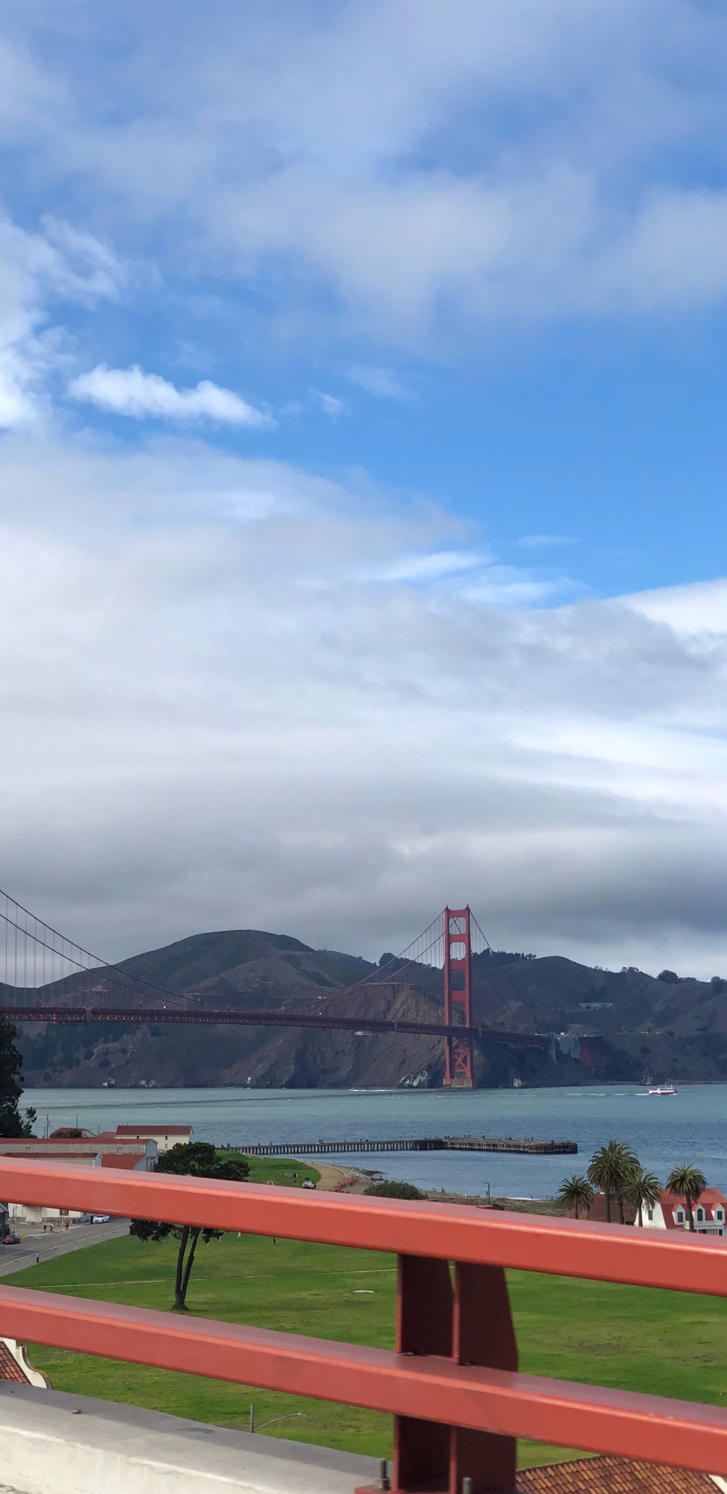 Обои вантовый мост, extradosed мост, подвесной мост, мост, облако в разрешении 1440x2960