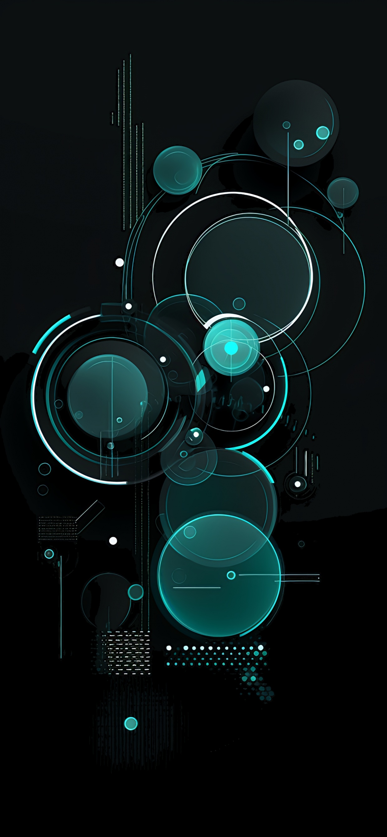 Обои арт, графический дизайн, круг, звуковое оборудование, технологии в разрешении 1242x2688