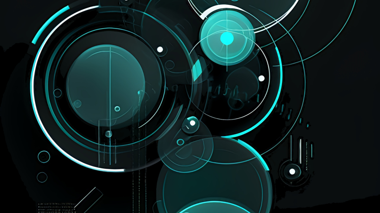 Обои арт, графический дизайн, круг, звуковое оборудование, технологии в разрешении 1280x720